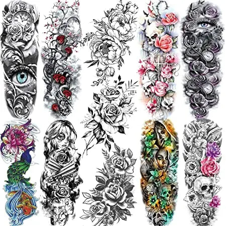 Moonlight Unisex Waterproof Eco-Friendly Temporary Tattoo Stickers Arm Fashionable Water Transfer Design 5-7 Days Durability CE