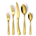 Hot Selling Gold Fork and Knife Utensils Stainless Steel Golden Cutlery Set Silverware Wedding Flatware Set
