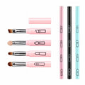 OEM Customizable Travel Portable Makeup Brush Set with Blending Sponge Lip Blush Eyeshadow Powder-Synthetic Fiber Brushes
