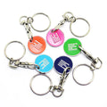 Wholesale Metal Keyring Custom Round Zinc Alloy Metal KeyChain Custom Blank Metal Alloy Letter Keychain for Girl Bag Accessories