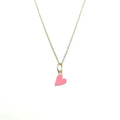 Inspire Jewelry Innovation Design Stainless Steel Enamel Heart Necklace Lots of Heart Colors Pendant Party Jewelry for Female