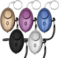 2025 130DB LED Portable Emergency SOS Security Self Defense Alarm Keychain Personal Alarm for Women Children Elders