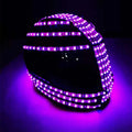Handmade Custom LED Motorcycle Helmet New Safety Racer Helmets Luminous Performance for Robotic Party Wear Exclusive for Parties