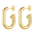 Trending Korean Pvd Personalized Jewelry Titanium Stainless Steel Antitarnish Hypoallergenic Earrings for Birthday Party Gift