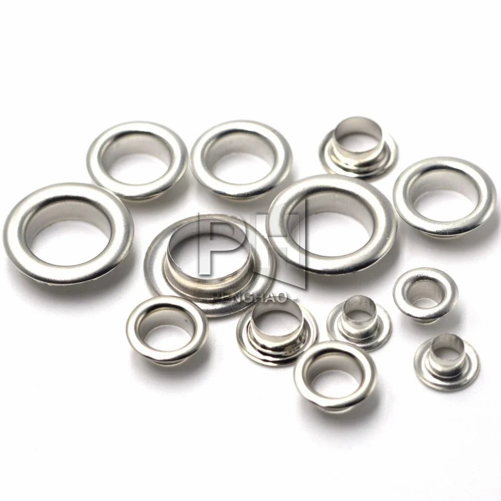 Brass Material Ver 4mm 5mm 6mm 7mm 8mm 10mm Grommet Eyelet With Washer Fit Leather Craft Shoes Belt Accessories