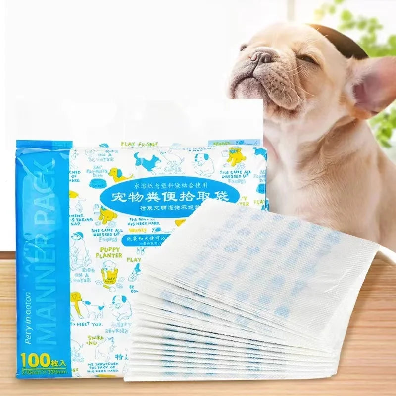 Disposable Biodegradable Dog Poop Bag Dispenser Compostable Pet Waste Bags Sustainable and Eco-Friendly