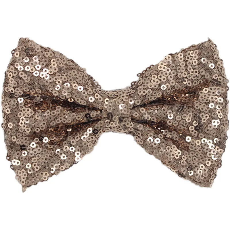 5" Big Sequin Bow for Girls Glitter Sequin Hair Bow Kids Headband Girls Party DIY Hair Accessories