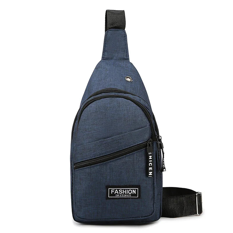Men's Shoulder Sling Crossbody Bag Travel Messenger Chest Bag for Male Outdoor Sports Shopping Sling Bag Pack
