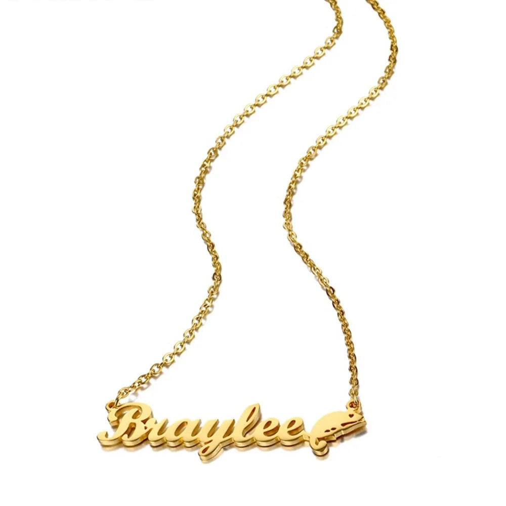 Animal Necklaces Custom Name Necklace Gold Plated Jewellery Women Jewellery Sets Wedding Joyeria Minimalista
