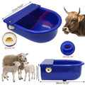 Animal Drinkers Automatic Cattle Water Trough Plastic Horse Dog Water Drinking Bowls Blue Cattle Drinker