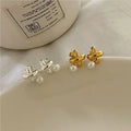 VIANRLA 925 Sterling Silver Jewelry Cross Pearl Earrings 18k Gold Plated Hoop Earring for Women Free Laser Logo Wholesale