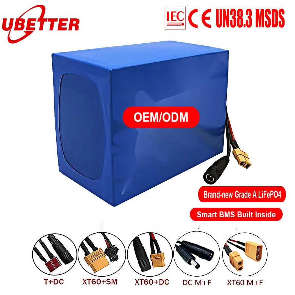 OEM LiFePO4 Semi-solid State Battery Pack 48V 20Ah Built-in BMS 2000 Cycles for Electric Bicycles
