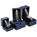 High-end custom jewelry wedding ring bracelet packaging necklace presentation box with logo