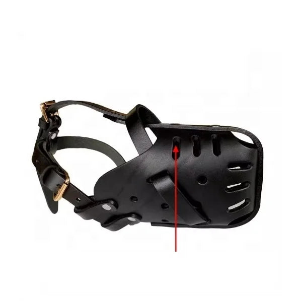 USMILEPET Wholesale Sustainable Leather Mouth Cover German Shepherd Dog Training Product to Prevent Biting Cage Dogs