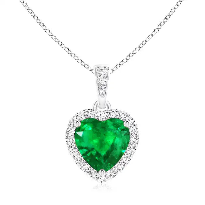 Natural Opal Solitaire Heart Pendant Necklace for Women Girls in Jewelry Gift for Her Wedding