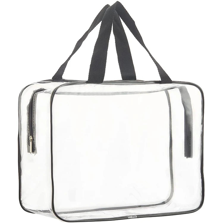 High Quality Clear Makeup Pouches Tote Travel Toiletry Bags Transparent PVC Cosmetic Bag