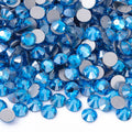 September New Colors Wholesale Royal Blue Rhinestone RNew Design Non Hotfix  Flat Back Crystal Glass  for DIY Nail Clothing