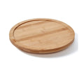 Kitchen Bamboo Shelf Storage Spicy Rack Tabletop Storage Shelf Round Tray Rotatable Storage Organizer