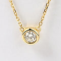 Hot Sale Summer Jewelry 18k Solid Gold Natural Diamond Fashion Simple Jewelry Necklaces