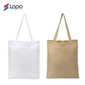 Wholesale Reusable Sublimation Blanks Khaki Color 100% Polyester Tote Bags Super Strong Great Choice for Schools Promotion
