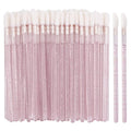 50 Pcs Crystal Mascara Wands Applicator Diamond Disposable Lip Brushes Cosmetic Eyelash Brush Women Make up Brushes Tools