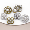 RB032 Wholesale Fancy Design Custom Decorative Elegant Chic Silver Crystal Zircon  Buttons for Women Dress/Coat