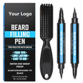 Customization Logo Available Hot Sale New Beard Pencil Filler Beard Pen Beard Filler Pencil with Brush