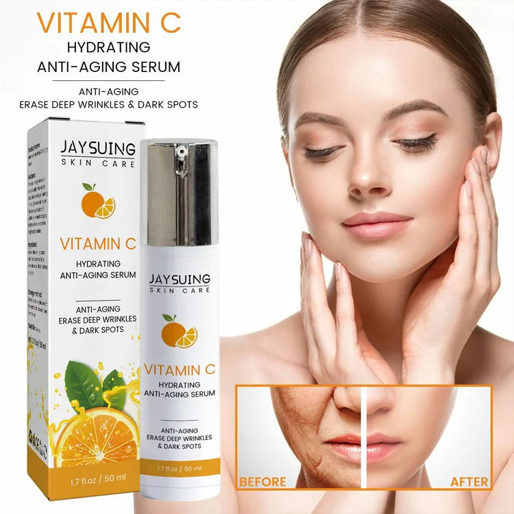 JAYSUING VC Facial Anti-Wrinkles Cosmetics Anti-aging Moisturizing Revitalizing Collagen Serum