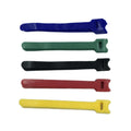 Reusable Double Side Fastener Strap Self Gripping Hook Loop Cinch Strap Custom Logo Printed Back to Back Hook and Loop Cable Tie