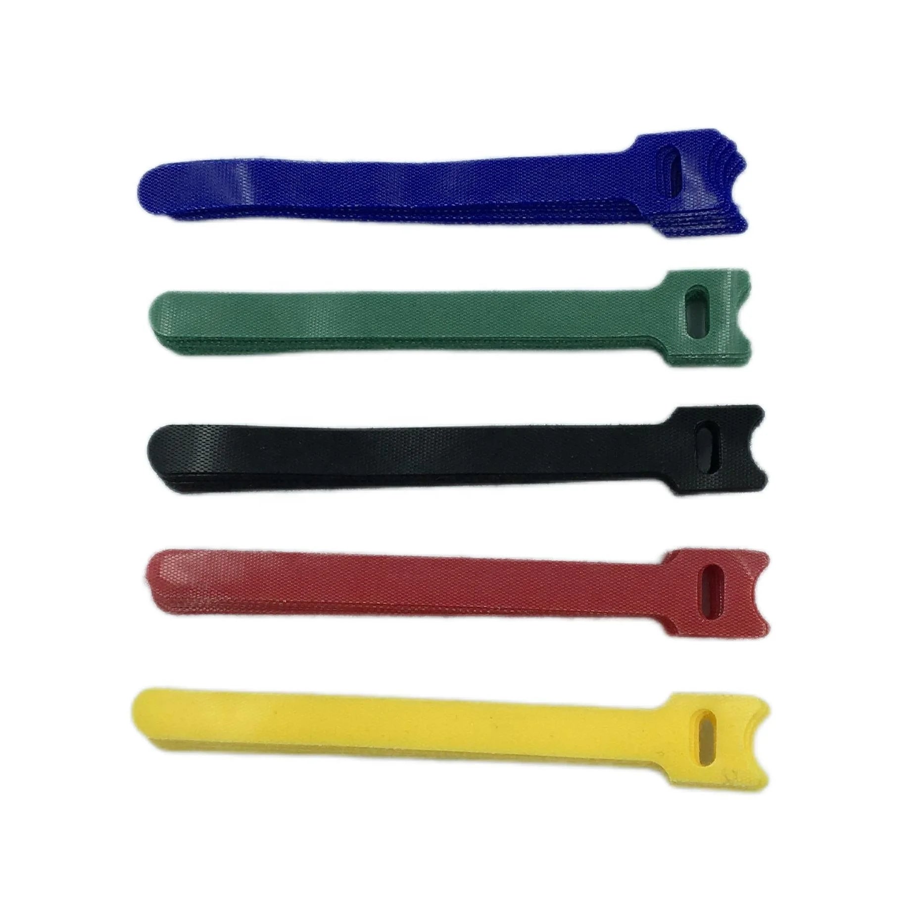 Reusable Double Side Fastener Strap Self Gripping Hook Loop Cinch Strap Custom Logo Printed Back to Back Hook and Loop Cable Tie
