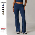 Custom High-Quality Sustainable Fabric High Waist Running Sports Yoga Pants Gym Fitness  Hip-Lifting Yoga Flared Pants for Women