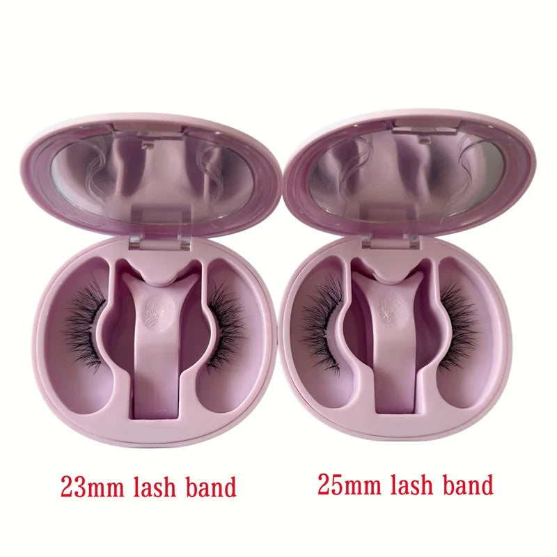 5D Fluffy Soft Magnetic Lashes Oem Silk Soft Magnetic Eyelashes Natural Look False Lashes No Glue Easy Apply