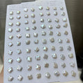 Wholesale Loose Pearl  11-12mm Clover Shape  Paired Freshwater Baroque Natural White Color  Pearl  DIY Jewelry