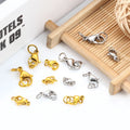 Stainless Steel Heart-Shaped Lobster Clasps Hooks Anklets Pendant Jewelry Findings Necklaces Bracelets for DIY Making