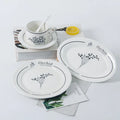 Ins Lily of the Valley Ceramic Dessert Plate French Pastoral Coffee Cup Saucer Set