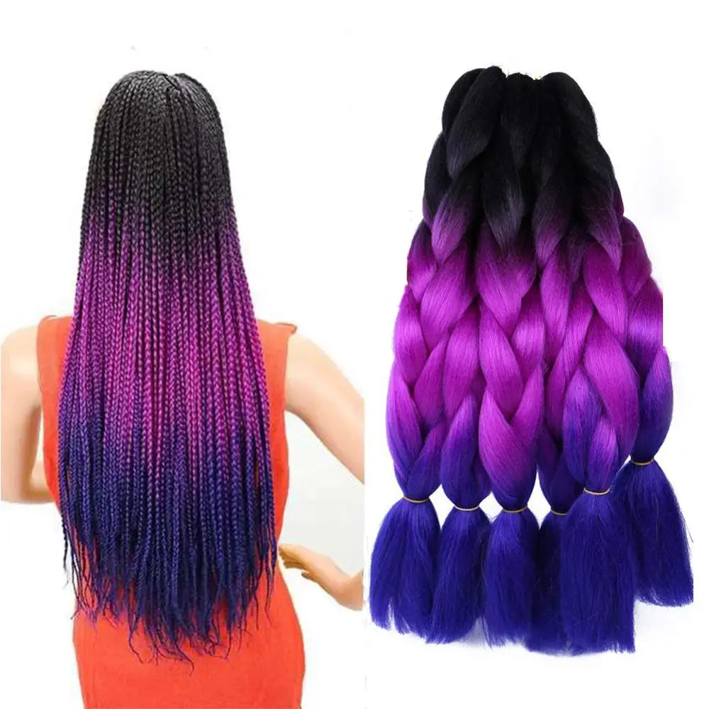 Jumbo Braids Synthetic Hair Extension Wholesale Price Expression Solid Color Yaki Straight Pre Stretched Big Braids