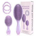 4pcs Gift Set for 2pcs Detangling Hair Brush Massage Scalp Comb and 2pcs Hair Tie Christmas Present New Year Gift Delivery Soon