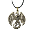 Personalized Viking Ancient Bronze Personalized Viking Ancient Bronze Flying Dragon Necklace for Men and Women Birthday Party Je