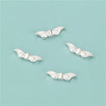 15mm Fine 925 Sterling Silver Engraved Angel Wings Pendant Beads for Diy Bracelet Necklace Making