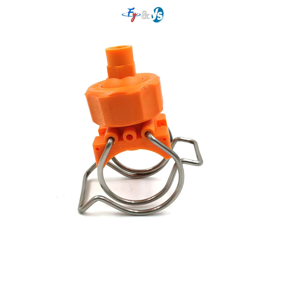 YS Adjustable 65° Ball Pipe Mounting Clamp Double Clip Eyelet Nozzle Holder New Condition Spray Nozzle for Car Washing MegaBDM