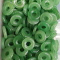 2025 Popular Natural Gemstone Green aventurine Round Donut Shape Pendants Necklace Materials Classic Jewelry Party Gift