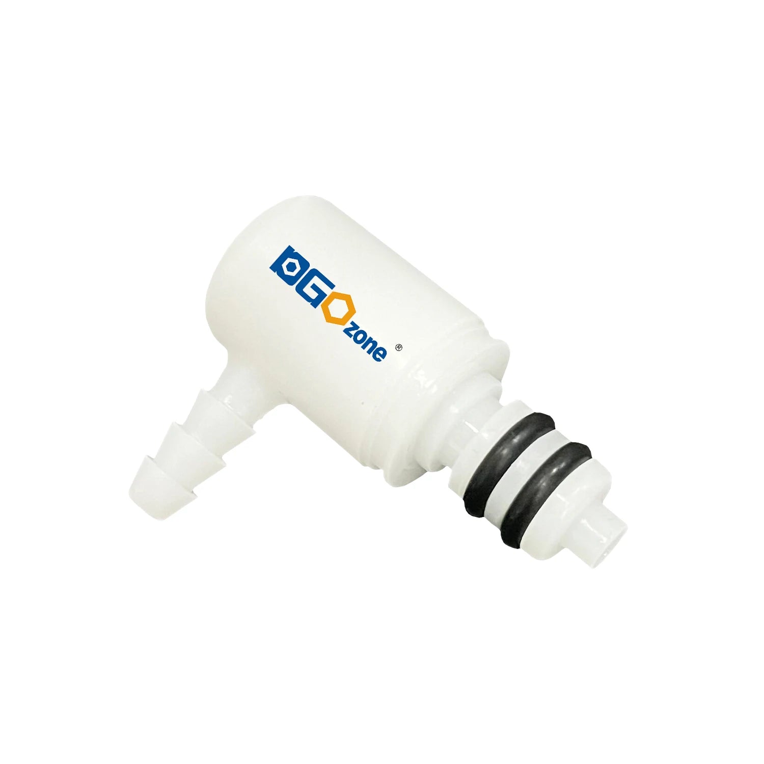 [MSC0108CH-L] 1/8 Valved Hose Barb Elbow Coupling Insert  Plastic Quick Male Connector