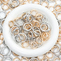18-35mm Gold and Silver Open Ring O-ring Diy Bag Metal Spring O Rings Clip Keychain