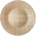 Custom Colors Gold Linen Glass Chargers Plate Steak Fruit Salad Food Serving Tray Plate Western Dinnerware for Wedding