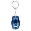 Engraved Pattern Text Pendant Keychain Mini Cremation Jewelry Urn Memorial Pet Human Ashes Stainless Steel Funeral Keepsake