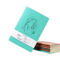 Journal Exercise Saddle Stitch Writing Notebook Custom Printed Soft Cover Leather for Students Notepad Leather Diary