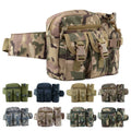 Tactical Waist Bag Detachable Water Bottle Holder Cycling Motorcycle Fanny Bag for Wen Outdoor Hiking Travel Fishing