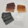 4.6cm*7.0cm 2.7 Inch 15teeth Flat Bars Plain Plastic Side Combs Hairpins for DIY  Bridal Wedding Veil Combs