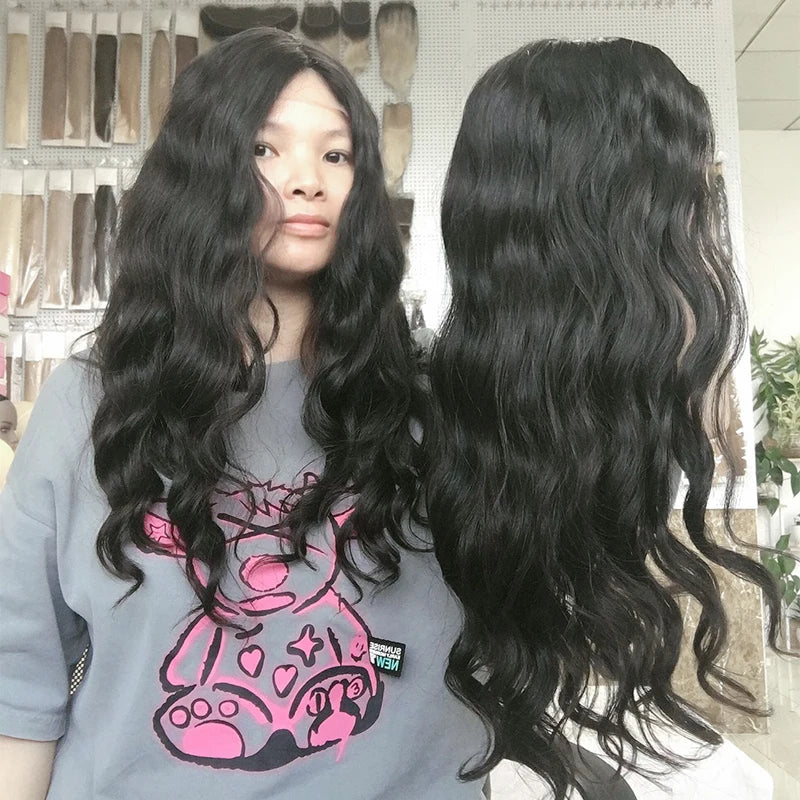 Wholesale Ready to Ship Free Part Hand Tied 4X4 Silk Base Clip in Wavy Hair Toppers for Women Human Hair