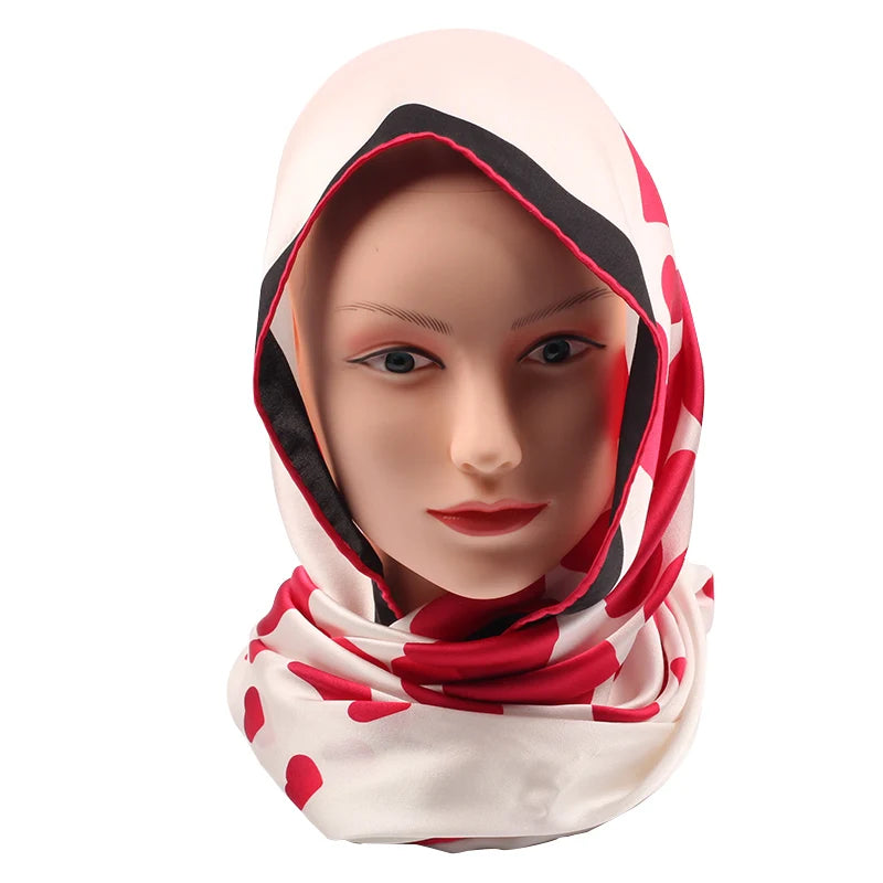 Factory Direct Sales Hot Selling Custom Logo Women Silk Scarf OEM Service Fashion Printed Silk Scarf 90*90cm for Wholesale
